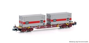 Hobbytrain H23201 - N - Containerwagen TFG-grau, DB, Ep. IV